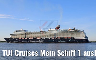 TUI Cruises Mein Schiff 1 auslaufend Hamburg 06.05.2018