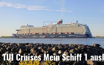 TUI Cruises Mein Schiff 1 auslaufend Hamburg 06.05.2018
