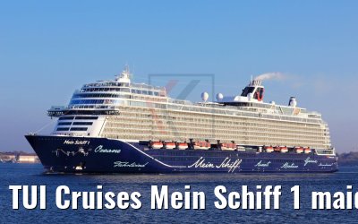 TUI Cruises Mein Schiff 1 maiden call port of Kiel 27.04.2018