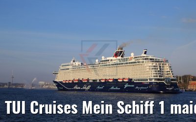 TUI Cruises Mein Schiff 1 maiden call port of Kiel 27.04.2018