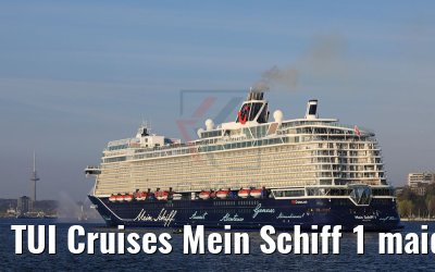 TUI Cruises Mein Schiff 1 maiden call port of Kiel 27.04.2018
