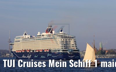 TUI Cruises Mein Schiff 1 maiden call port of Kiel 27.04.2018