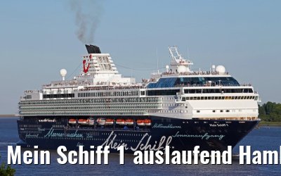 Mein Schiff 1 auslaufend Hamburg 01.07.2015