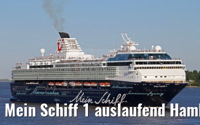 Mein Schiff 1 auslaufend Hamburg 01.07.2015
