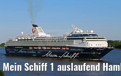 Mein Schiff 1 auslaufend Hamburg 01.07.2015