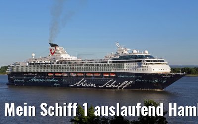 Mein Schiff 1 auslaufend Hamburg 01.07.2015