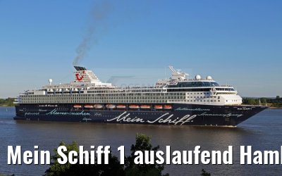 Mein Schiff 1 auslaufend Hamburg 01.07.2015