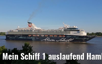 Mein Schiff 1 auslaufend Hamburg 01.07.2015