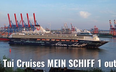 Tui Cruises MEIN SCHIFF 1 outbound port of Hamburg - May 05, 2013
