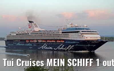Tui Cruises MEIN SCHIFF 1 outbound port of Hamburg - May 05, 2013