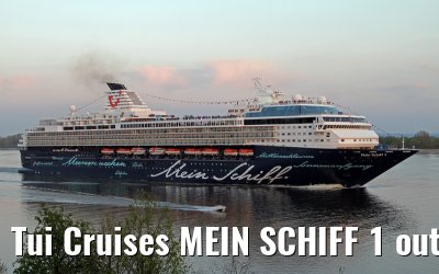 Tui Cruises MEIN SCHIFF 1 outbound port of Hamburg - May 05, 2013