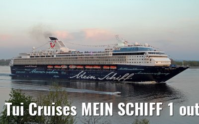 Tui Cruises MEIN SCHIFF 1 outbound port of Hamburg - May 05, 2013