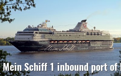 Mein Schiff 1 inbound port of Hamburg, 11 May 2013
