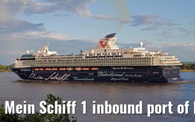 Mein Schiff 1 inbound port of Hamburg, 11 May 2013