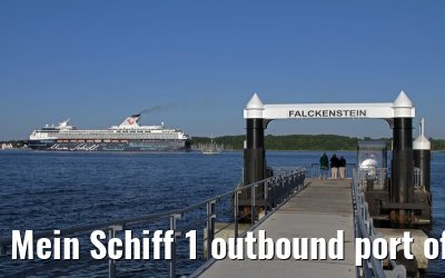 Mein Schiff 1 outbound port of Kiel, 09. June 2013