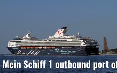 Mein Schiff 1 outbound port of Kiel, 09. June 2013