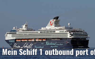Mein Schiff 1 outbound port of Kiel, 09. June 2013