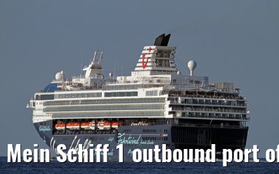 Mein Schiff 1 outbound port of Kiel, 09. June 2013