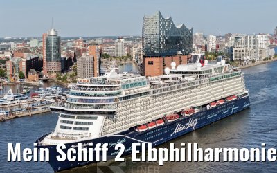Mein Schiff 2 Elbphilharmonie and Landungsbruecken Hamburg 14.08.2026