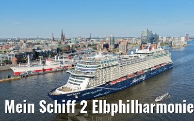 Mein Schiff 2 Elbphilharmonie and Landungsbruecken Hamburg 14.08.2026