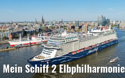 Mein Schiff 2 Elbphilharmonie and Landungsbruecken Hamburg 14.08.2026