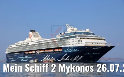 Mein Schiff 2 Mykonos 26.07.2018