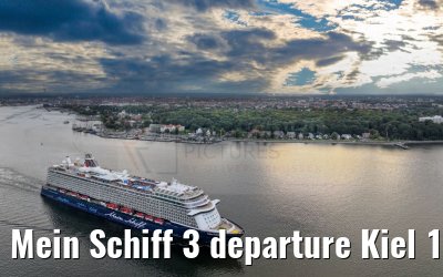 Mein Schiff 3 departure Kiel 15.09.2024