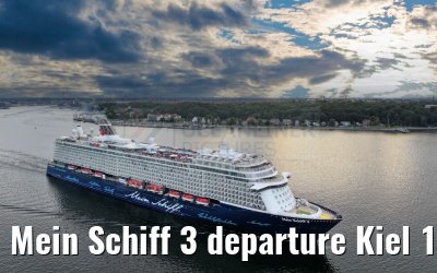 Mein Schiff 3 departure Kiel 15.09.2024