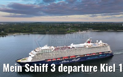 Mein Schiff 3 departure Kiel 15.09.2024