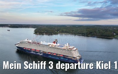 Mein Schiff 3 departure Kiel 15.09.2024