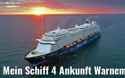 Mein Schiff 4 Ankunft Warnemünde 23.04.2021