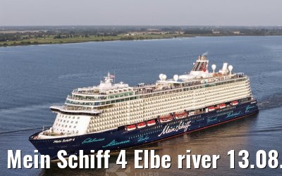 Mein Schiff 4 Elbe river 13.08.2025