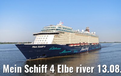 Mein Schiff 4 Elbe river 13.08.2025
