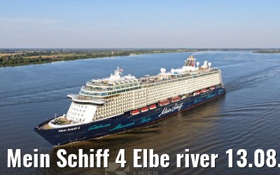 Mein Schiff 4 Elbe river 13.08.2025