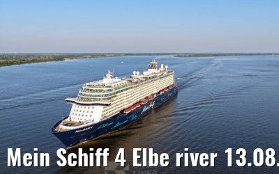 Mein Schiff 4 Elbe river 13.08.2025