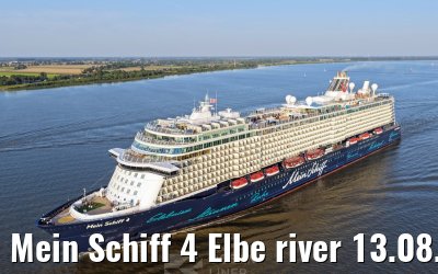 Mein Schiff 4 Elbe river 13.08.2025