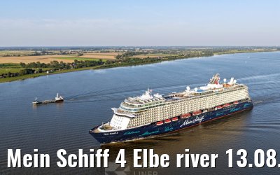 Mein Schiff 4 Elbe river 13.08.2025