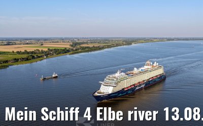 Mein Schiff 4 Elbe river 13.08.2025