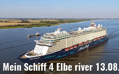 Mein Schiff 4 Elbe river 13.08.2025
