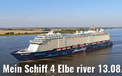 Mein Schiff 4 Elbe river 13.08.2025