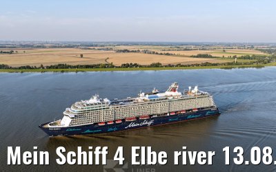 Mein Schiff 4 Elbe river 13.08.2025