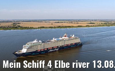 Mein Schiff 4 Elbe river 13.08.2025