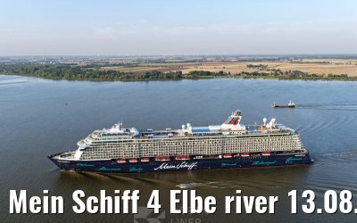 Mein Schiff 4 Elbe river 13.08.2025