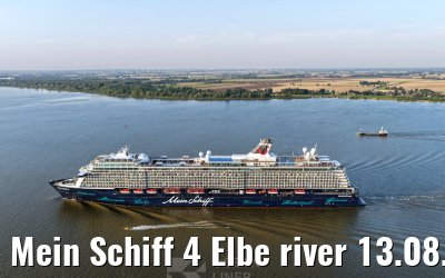 Mein Schiff 4 Elbe river 13.08.2025