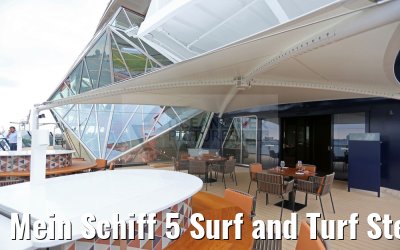 Mein Schiff 5 Surf and Turf Steakhouse Aussenbereich