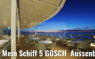 Mein Schiff 5 GOSCH  Aussenbereich Blaue Stunde