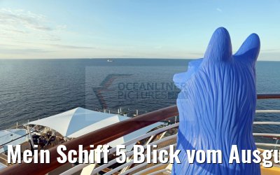 Mein Schiff 5 Blick vom Ausguck Sonnenuntergang