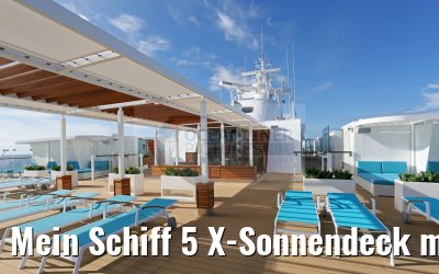 Mein Schiff 5 X-Sonnendeck mit Sonnenliegen