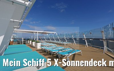 Mein Schiff 5 X-Sonnendeck mit Sonnenliegen