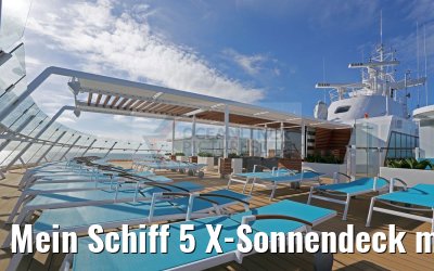 Mein Schiff 5 X-Sonnendeck mit Sonnenliegen